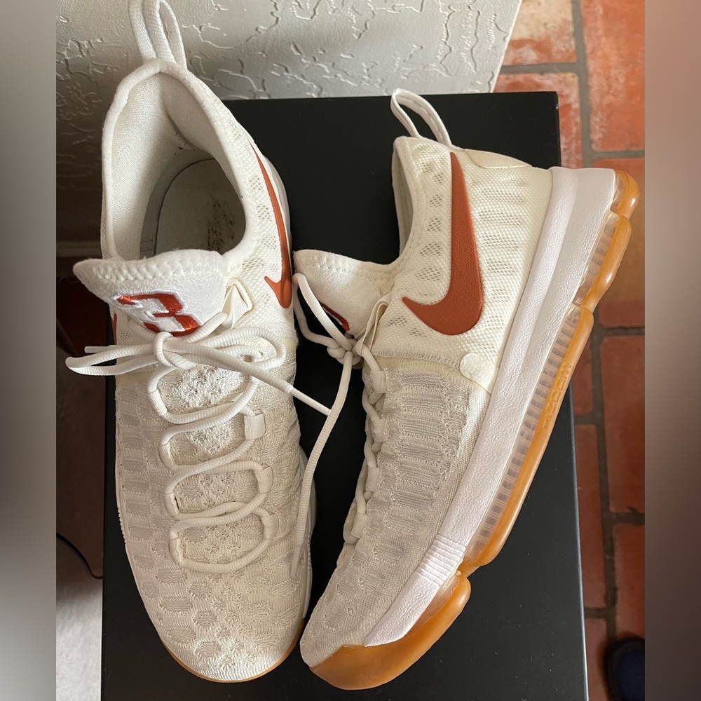 Nike Zoom KD 9 Men’s Size 12 Texas Longhorn Edition Basketball Sneakers - Picture 9 of 16